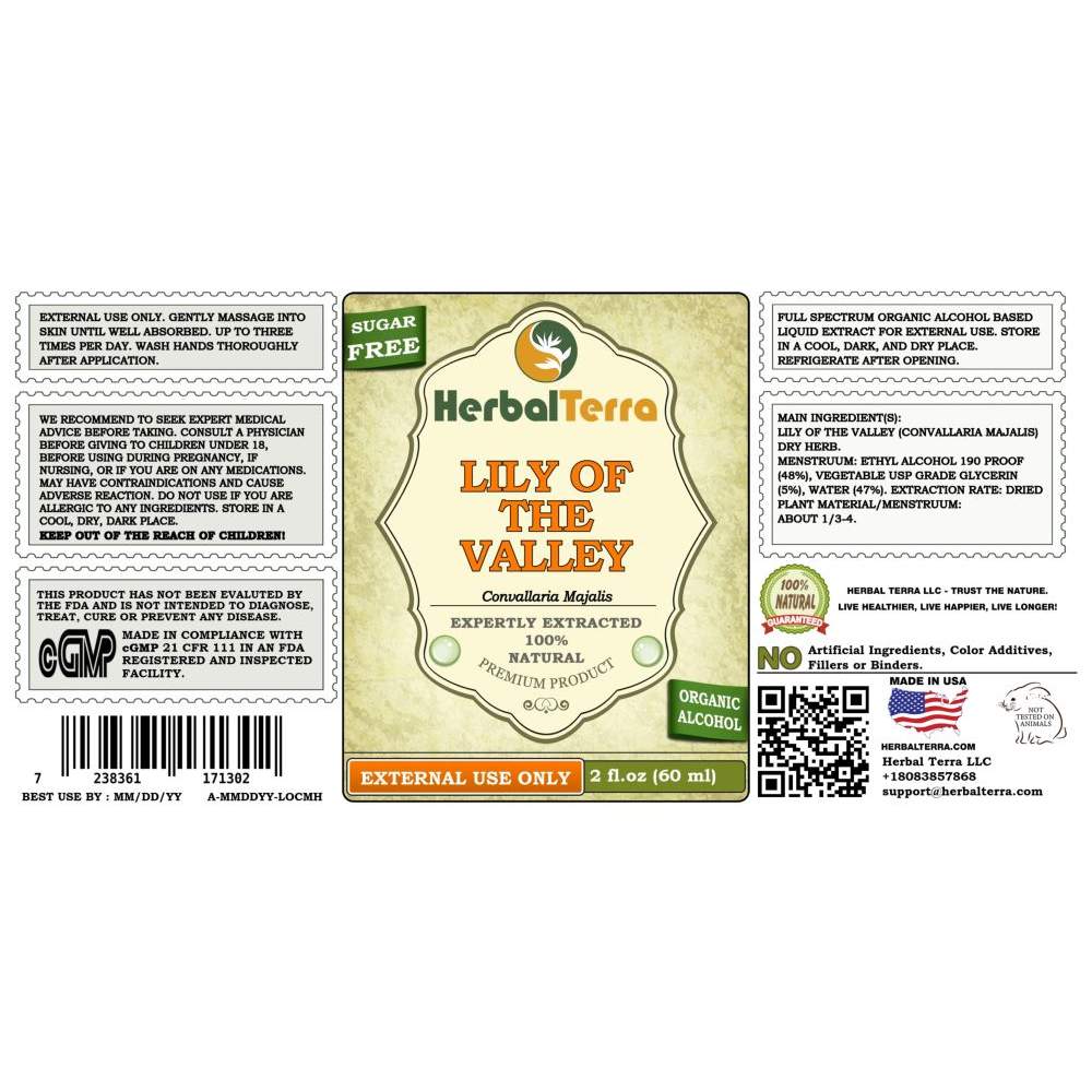 Lily Of The Valley (Convallaria majalis) Tincture, Dried